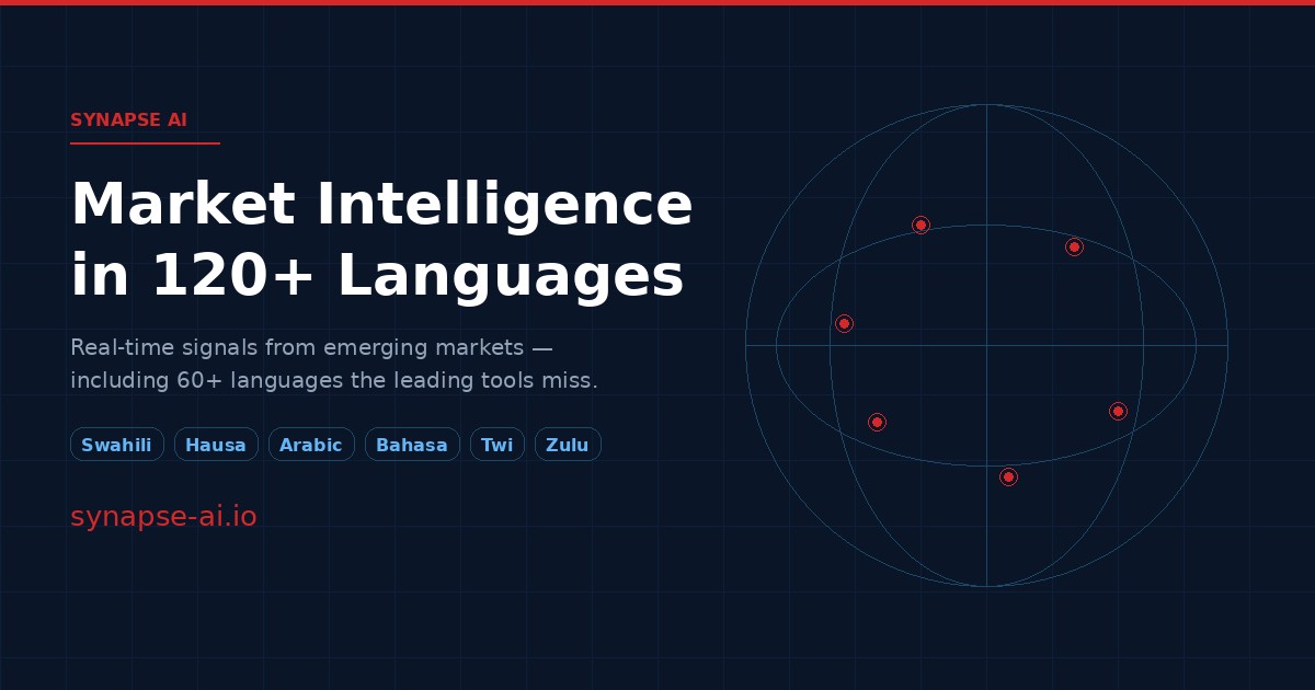 Synapse AI | Multilingual Market Insights Platform